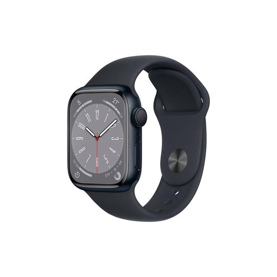 Apple-Watch-Series-8-GPS---Cellular---Caixa-Meia-noite-de-aluminio-41mm---Pulseira-esportiva-Meia-noite