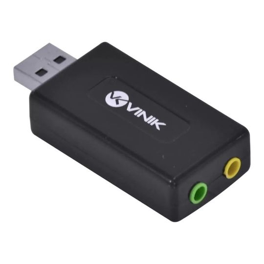 Adaptador Vinik Placa de Som USB x 7.1 Virtual AUSB71 - 25541