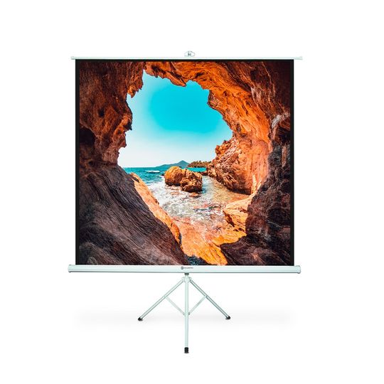 Tela de Projeção com Tripé 180x180cm | Goldentec