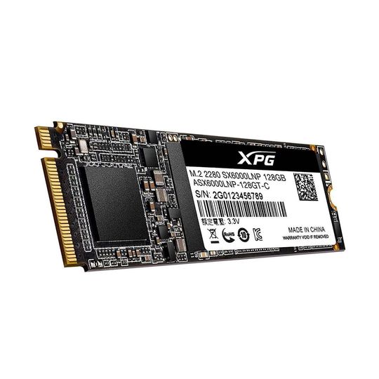 SSD-128GB-Adata-XPG-SX6000-Lite-M.2-NVMe-Leitura--1800MB-s-e-Gravacao--600MB-s---ASX6000LNP-128GT-C