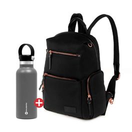 Kit-com-Mochila-para-Notebook-14--Black-Rose-|-GT---Garrafa-Termica-GT-Thermos-Inox-500-ml-Cinza-|-GT