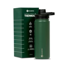 Garrafa-Termica-Inox-500-ml-para-bebidas-quentes-ou-frias-com-tampo-com-bico---Verde-|-GT