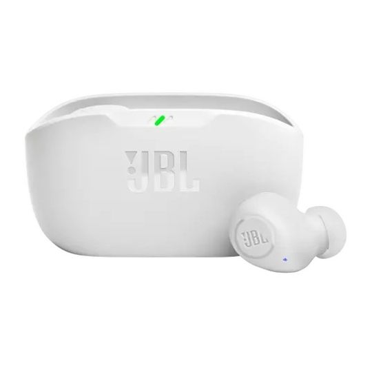 Fone de Ouvido TWS Auricular JBL, Wave Buds, Branco - JBLWBUDSWHT