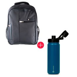 Kit-com-Mochila-para-Notebook-15.6--Prime-Grafite-|-GT---Garrafa-Termica-Inox-500-ml-para-bebidas-quentes-ou-frias-com-bico---Azul-Marinho-|-GT