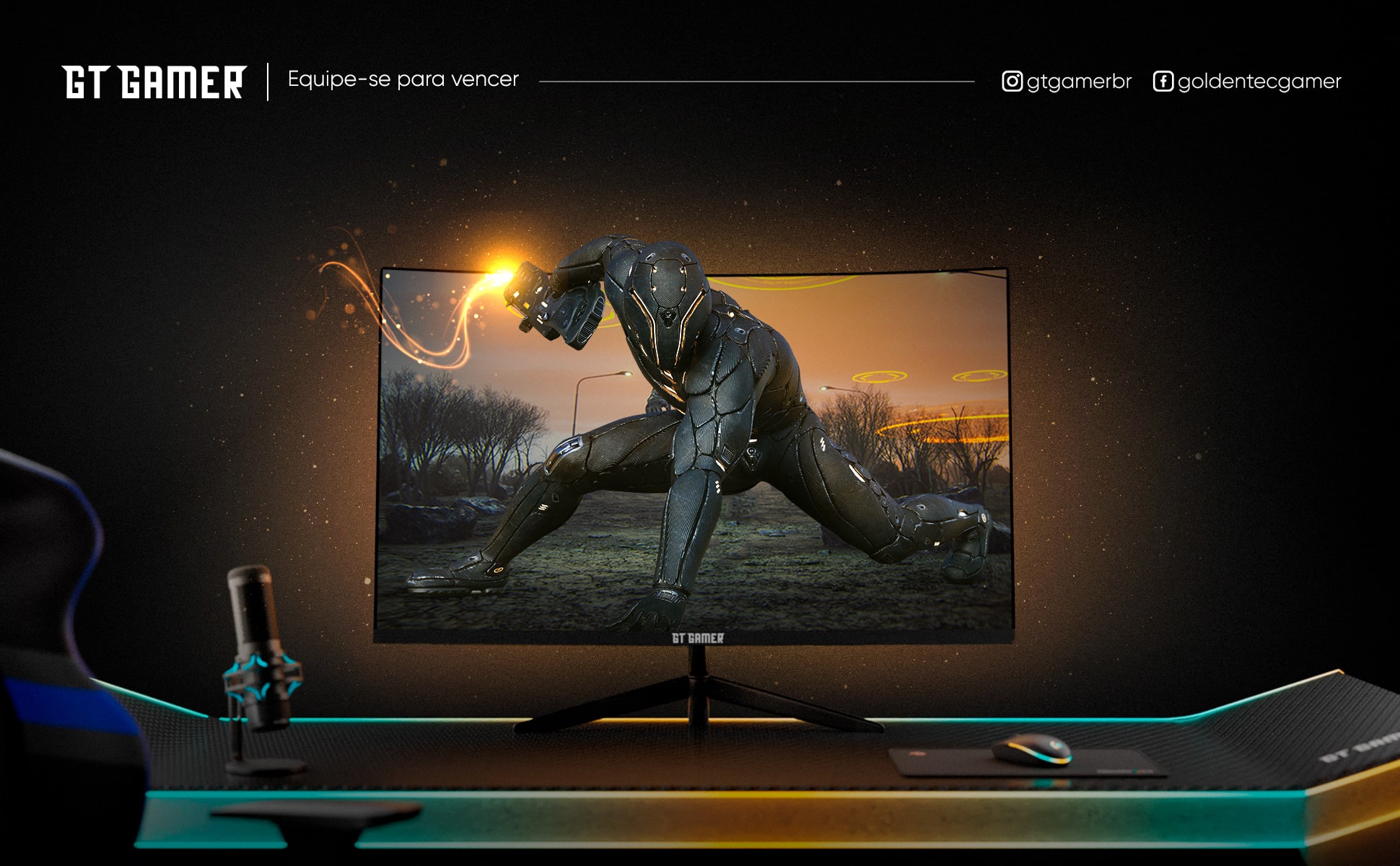 Monitor Gamer 24 LED Full HD Curvo HDMI 144Hz | GT