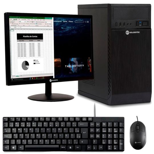 PC-Completo-Intel®-Core™-i5-2400-3.1GHz-4GB-SSD-240GB---Monitor-LED-19--Widescreen-com-HDMI---Teclado-Slim-com-Fio-950---Mouse-com-Fio-USB-9318-|-GT-1