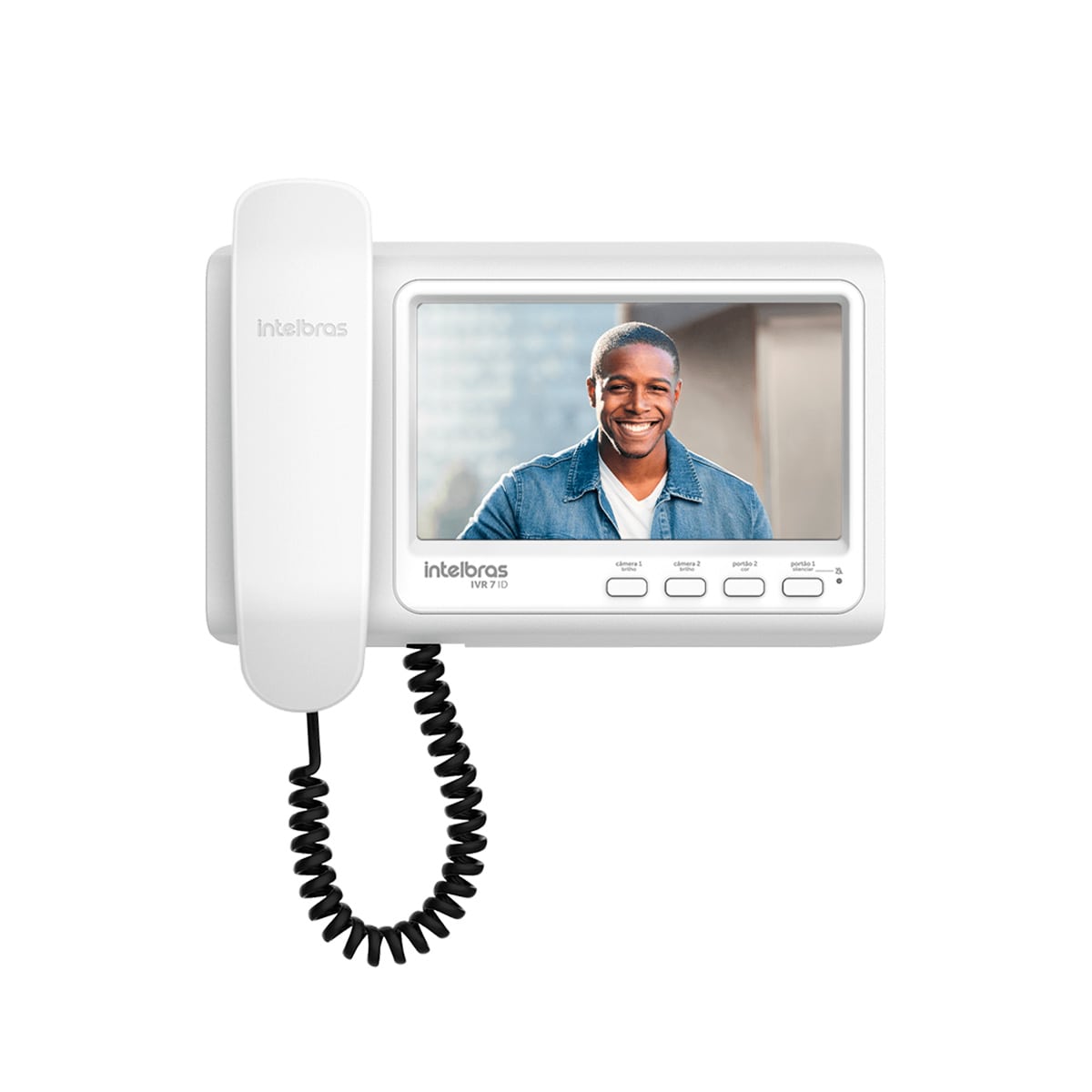 Videoporteiro Intelbras IVR 7 ID Com Monofone, Display De 7" - Lojaibyte