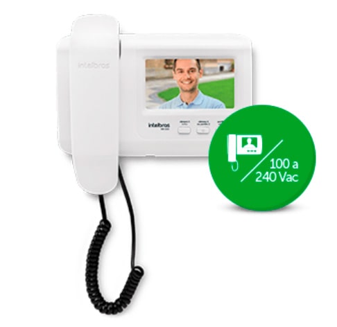 Videoporteiro Intelbras IVR 1010, Tela de 4,3, Branco
