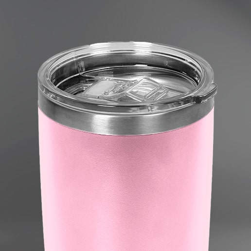 Copo Térmico Inox 600 ml para bebidas quentes ou frias com tampa - Rosa | GT