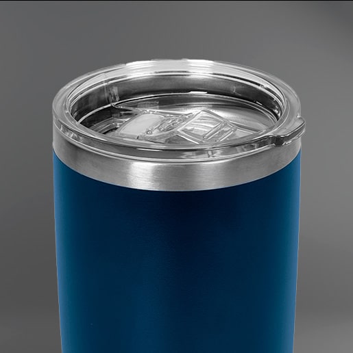 Copo Térmico Thermos Colors Inox 600 ml para bebidas quentes ou frias com tampa - Azul Marinho | GT