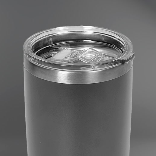 Copo Térmico Inox 600 ml para bebidas quentes ou frias com tampa - Cinza| GT