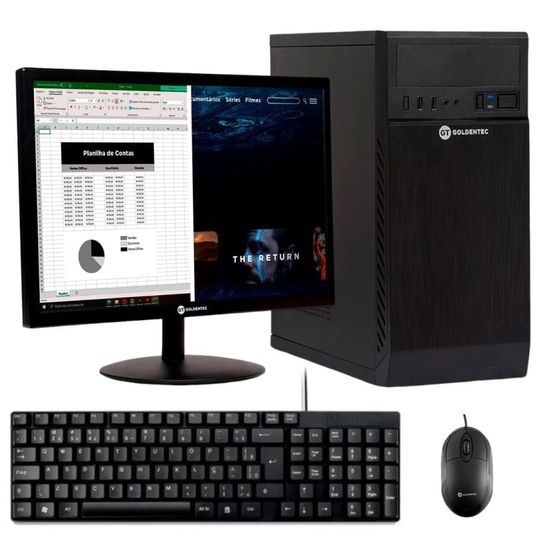 PC-Completo-Intel®-Core™-i5-4590-3.3GHz-4GB-SSD-240GB---Monitor-LED-19--Widescreen---Teclado-Slim-com-Fio-950---Mouse-com-Fio-USB-9318-|-GT