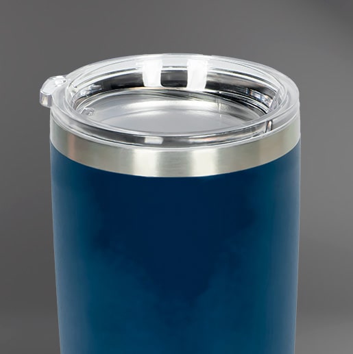 Copo Térmico Inox 600 ml para bebidas quentes ou frias com tampa - Azul Escuro | GT