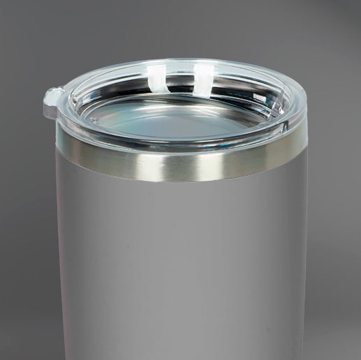 Copo Térmico GT Inox 600 ml para bebidas quentes ou frias com tampa - Cinza | GT