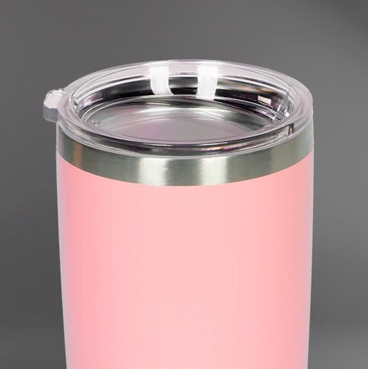 Copo Térmico Colors Inox 600 ml para bebidas quentes ou frias com tampa - Rosa Queimado| GT