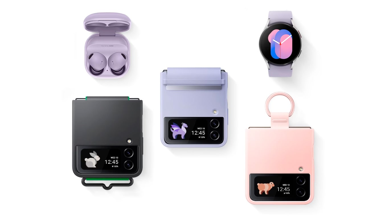 Smartphone Samsung Galaxy Z Flip4 5G 128GB 8GB de RAM Tela dobrável de 6,7 Câmera Dupla Traseira Preto