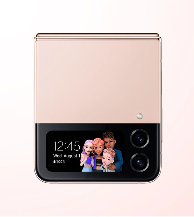 Smartphone Samsung Galaxy Z Flip4 5G 128GB 8GB de RAM Tela dobrável de 6,7 Câmera Dupla Traseira Preto