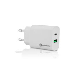 Kit-com-Cabo-Lightning-MFi-USB-Nylon-2m-Space-Gray-|-GT---Carregador-de-Parede-Fast-Charge-USB-C-18W-USB-3.0-Branco-|-GT