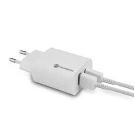 Kit-com-Cabo-Lightning-MFi-USB-Nylon-2m-Space-Gray-|-GT---Carregador-de-Parede-Fast-Charge-USB-C-18W-USB-3.0-Branco-|-GT