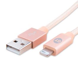 Kit-com-Cabo-Lightning-MFi-USB-Nylon-1.2m-Gold-|-GT---Carregador-de-Parede-Fast-Charge-USB-C-18W---USB-3.0-18W-Branco-|-GT