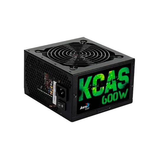 Fonte Gamer Aerocool ATX KCAS 600W 80 Plus Bronze PFC Ativo