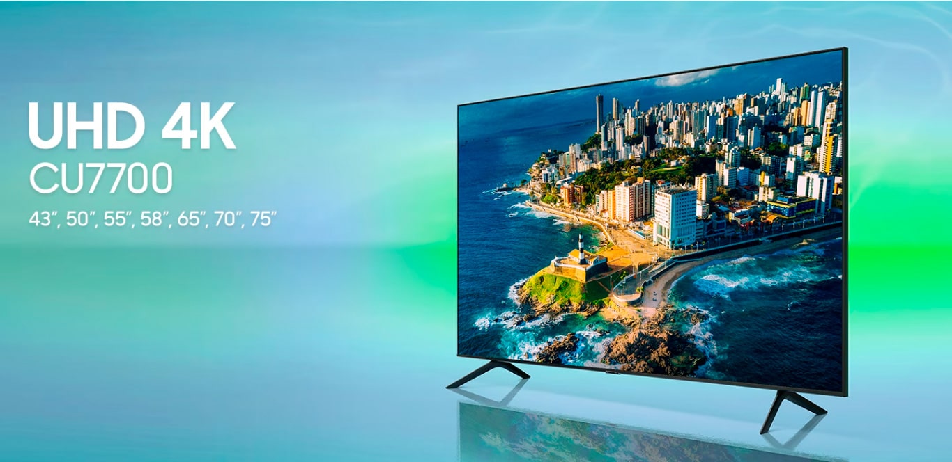 Samsung Smart TV 50 polegadas UHD 4K 50CU7700 2023 - Ibyte
