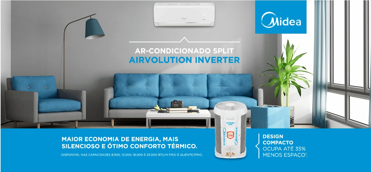 Ar Condicionado Inverter 9000 Btus Midea Split Springer AirVolution Só Frio 220v