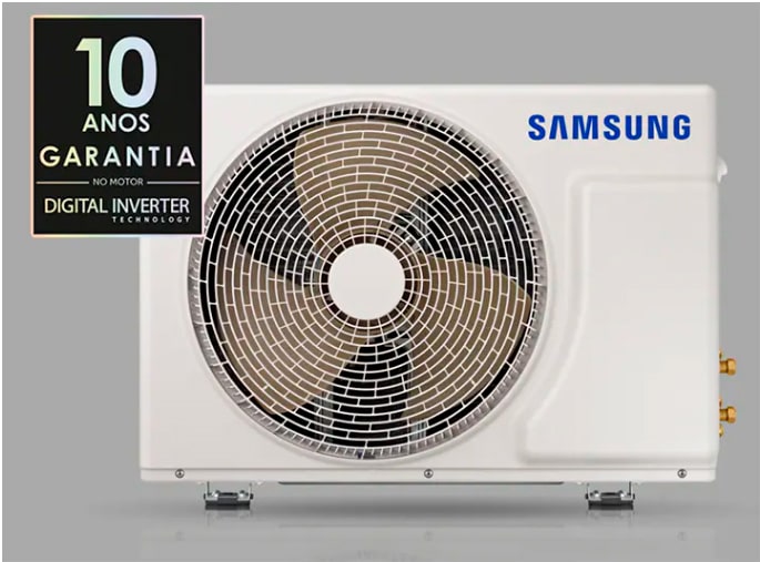 Ar Condicionado Inverter 12.000 Btus Samsung, Split, WindFree Connect, Sem Vento, Frio 220V Branco