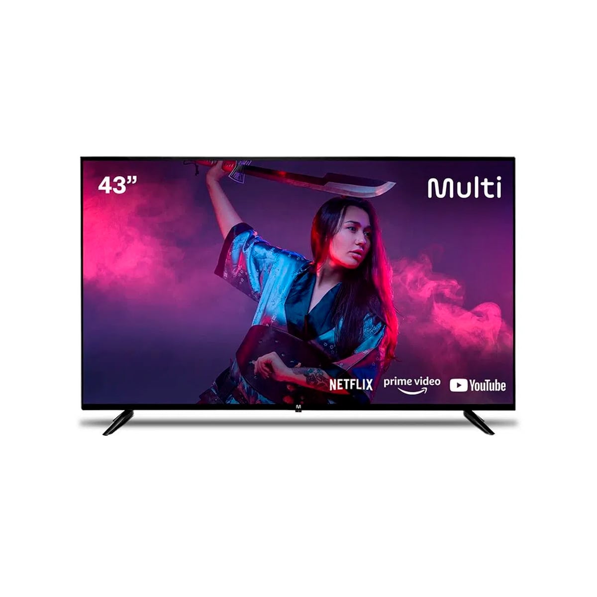 Smart Tv 43 Multilaser DLED Full HD Android 3 HDMI 2 USB Wi-Fi - TL046