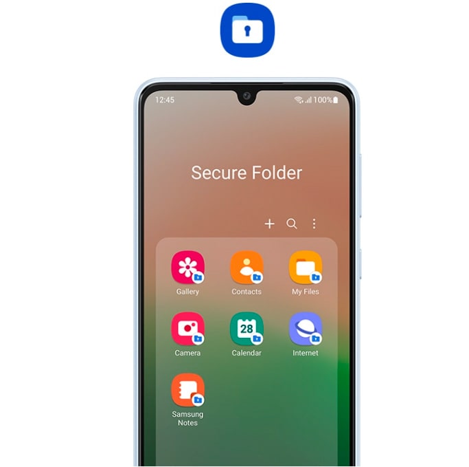 Smartphone Samsung Galaxy A33 5G 128GB 6GB de RAM Tela de 6,4 Câmera Quádrupla Traseira 48MP+8MP+5MP+2MP Frontal de 13MP Bateria 5000mAh Azul