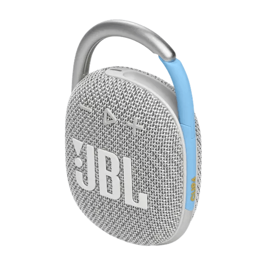 Caixa de Som JBL Clip 4 Eco, Bluetooth, À Prova D'água, Branco - JBLCLIP4ECOWHT