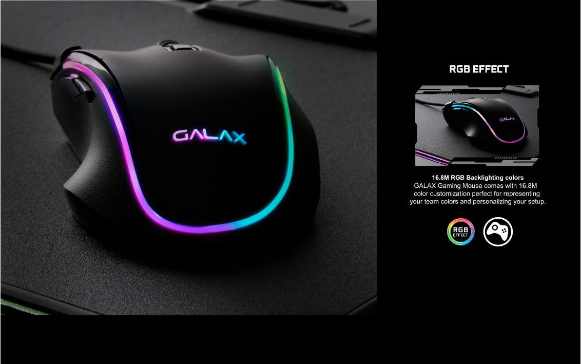 Mouse Gamer Galax SLD-01 7.200 DPI