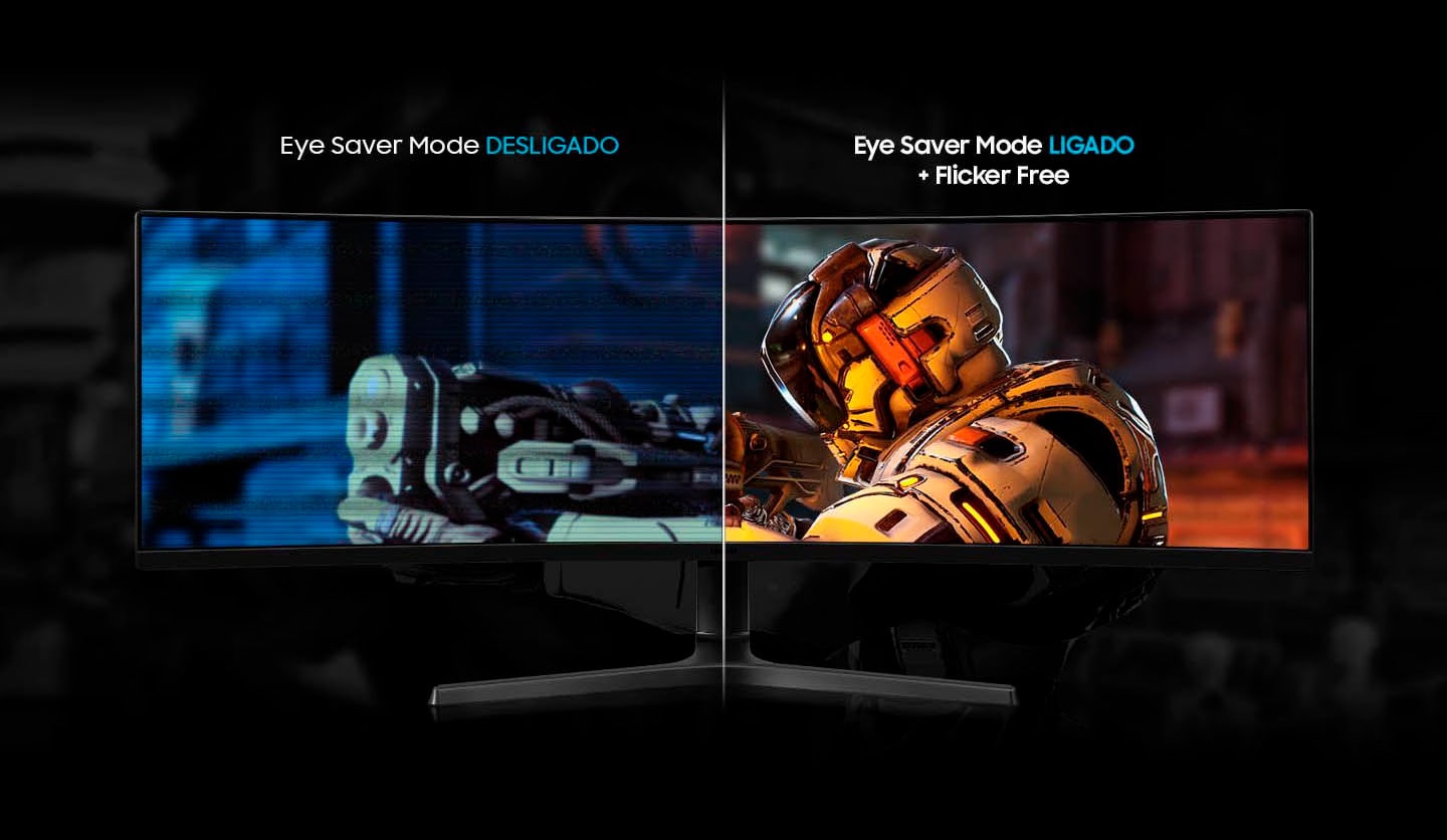 Monitor Gamer Samsung 49 Odyssey Curvo Freesync, HDMI 120Hz, Dfhd Va 4ms - LC49RG90SSLXZD