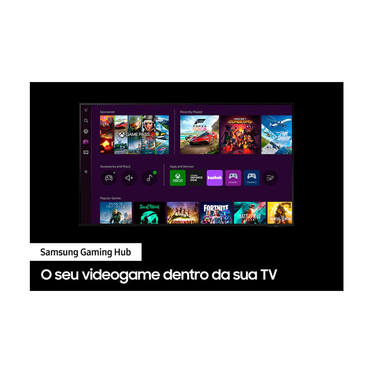 Samsung Smart TV 43 polegadas UHD 4K 43CU7700 2023 - lojaibyte