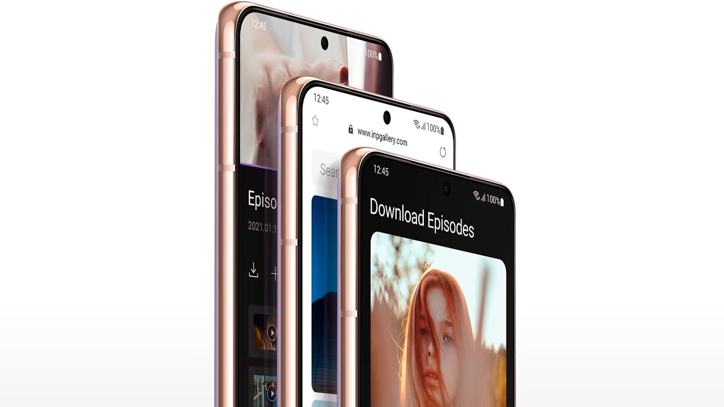 Smartphone Samsung Galaxy S21+ 5G 128GB 8GB RAM Tela de 6,7 Câmera Tripla Traseira 12MP + 64MP + 12MP Frontal de 10MP Bateria de 4800mAh Preto