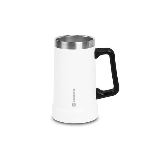 Caneca Térmica Goldentec Thermos Beer 730ml Branco