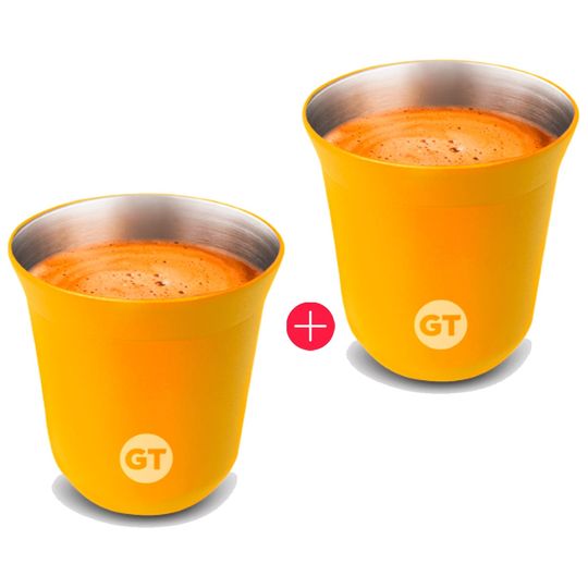Kit-com-2-Copos-Termicos-Goldentec-Thermos-Espresso-150ml-Amarelo