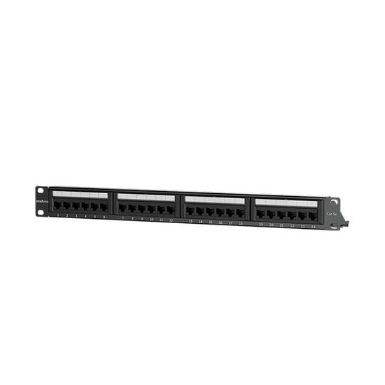 Patch Panel Intelbras Impact Lan PP524 Cat5e 24 portas