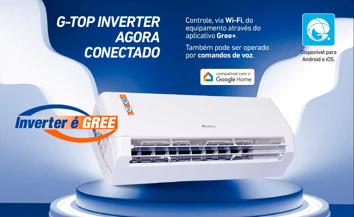 Ar Condicionado Inverter 9000 Btus Gree G-Top Connection Frio 220V