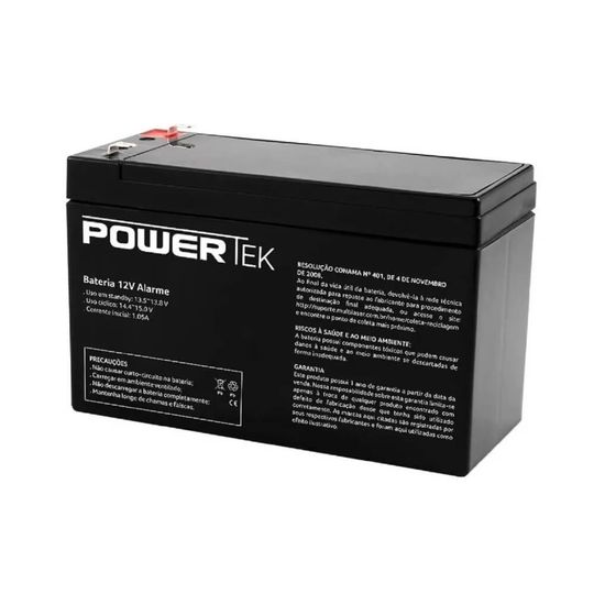 Bateria Powertek 12v, Para Alarmes - EN011A
