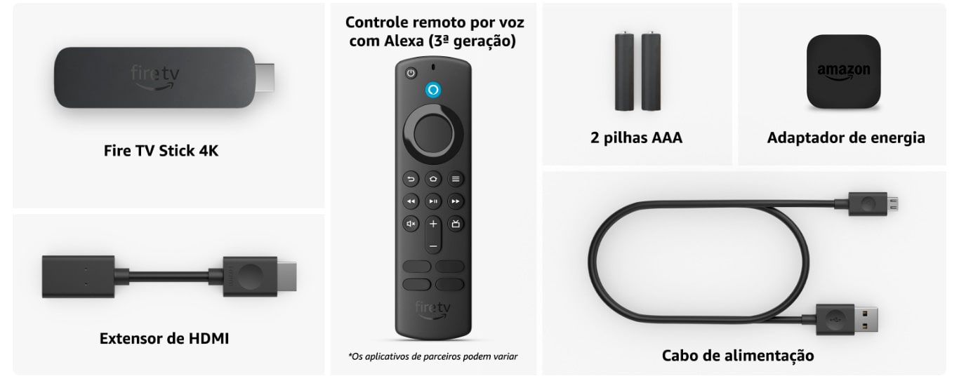 Amazon Fire Stick TV 4K WI-FI Preto