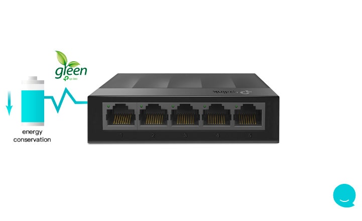 Switch Gigabit de Mesa TP-Link LS1005G com 5 portas