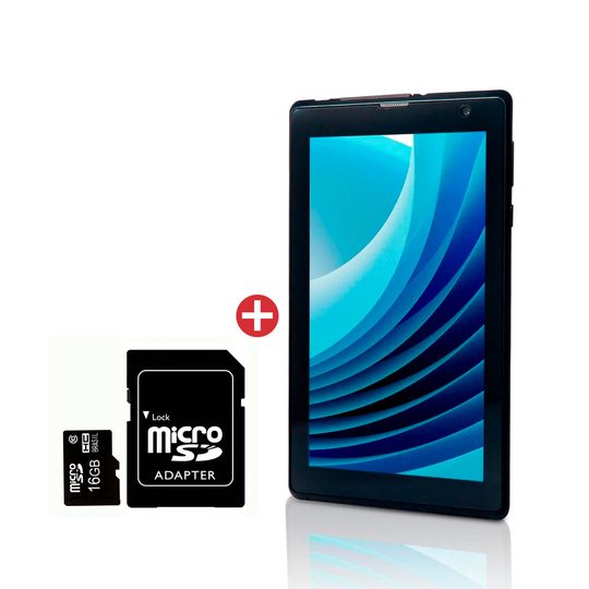 Kit-Tablet-Goldentec-Tab7-3G-2GB---32GB-7--Android-com-Google-Kids-Space---Cartao-de-Memoria-MicroSD-16GB-Goldentec