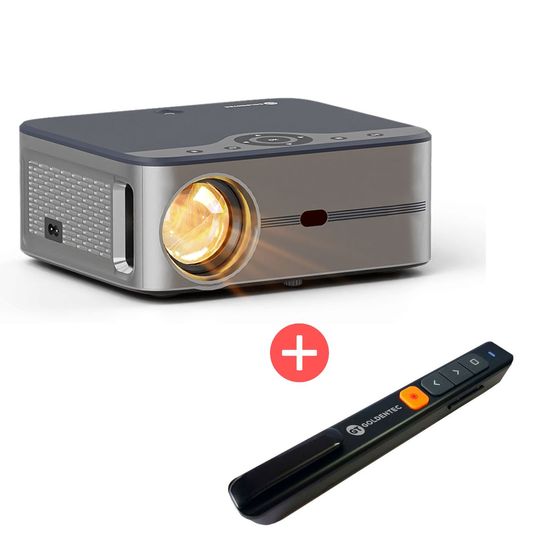 Projetor Multimídia Goldentec 7000 Lumens Full HD com HDMI + Apresentador de Slides Wireless GT5 com Laserpoint | Goldentec