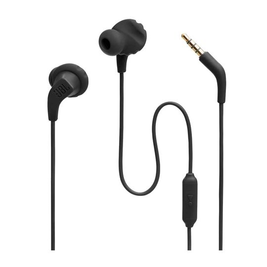 Fone de Ouvido JBL Sport Endurance Run 2, Com fio resistente à água, Preto - JBLENDURRUN2BLK