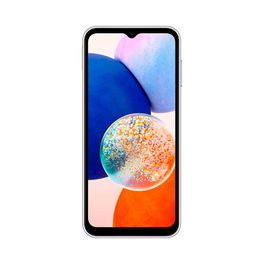 Smartphone-Samsung-Galaxy-A14-128GB-4GB-RAM-Tela-66--Camera-Tripla-Traseira-50MP-Selfie-13MP-Bateria-5000mAh-Prata