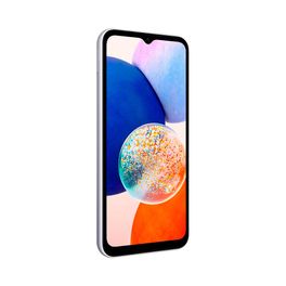 Smartphone-Samsung-Galaxy-A14-128GB-4GB-RAM-Tela-66--Camera-Tripla-Traseira-50MP-Selfie-13MP-Bateria-5000mAh-Prata