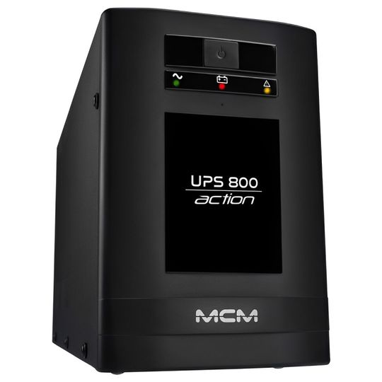 Nobreak MCM 800VA, UPS800 ACTION 3.1, 6 Tomadas, Trivolt Automático, Preto - UPS0256