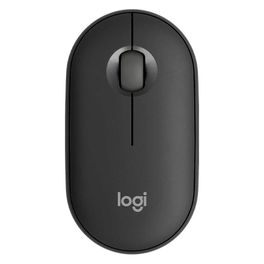 Mouse-Sem-Fio-Logitech-Pebble-2-M350s-USB-Logi-Bolt-ou-Bluetooth-e-Pilha-Inclusa-com-Clique-Silencioso-Grafite---910-007049