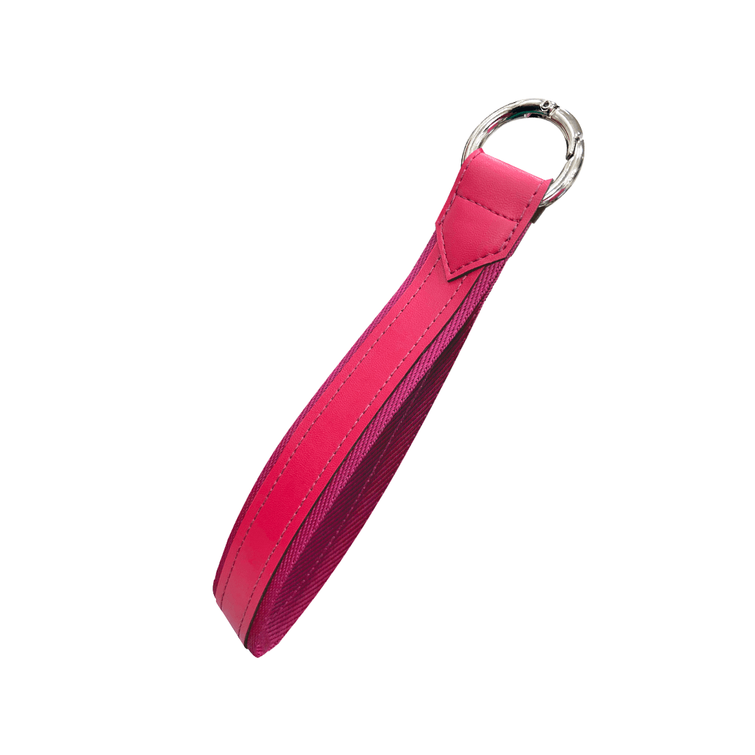 Alça para garrafa com argola em metal resistente - Rosa Pink | Goldentec